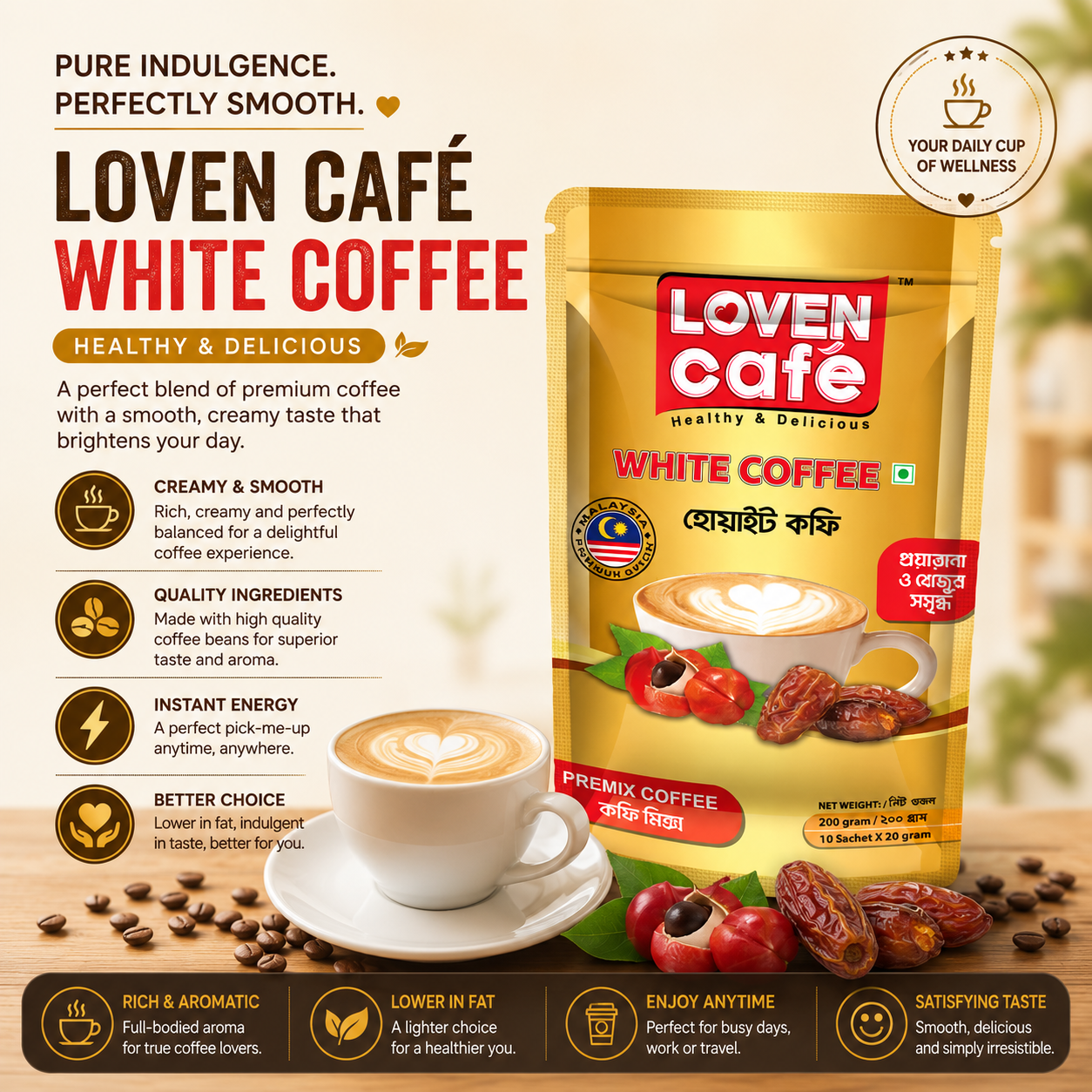 Customers enjoying Loven Coffee